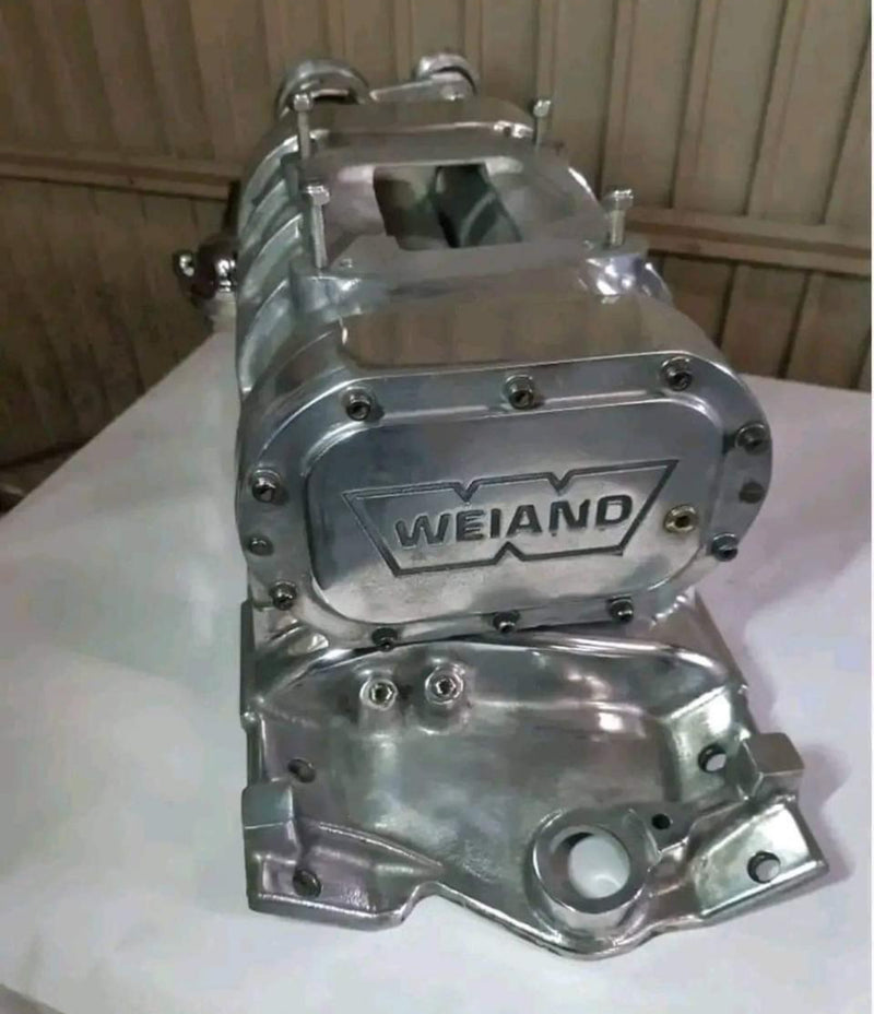 Load image into Gallery viewer, Polished Weiand 177 Blower for SBC - Complete Set in Excellent Condition!