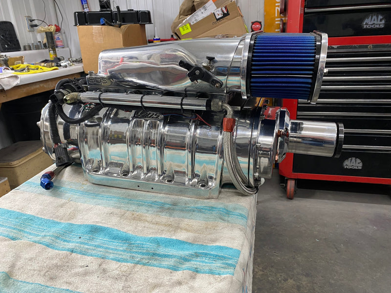 Load image into Gallery viewer, BDS Polished 14-71 Blower System with EFI