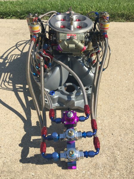 Load image into Gallery viewer, BBC 10.2 Deck Intake w/ Pro Systems 1300 Nitrous Carb & Complete 2-Stage NOS Fogger System
