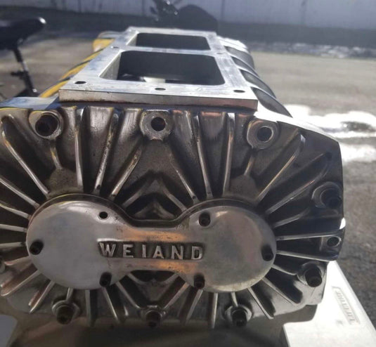Complete polished 871 Weiand Supercharger kit