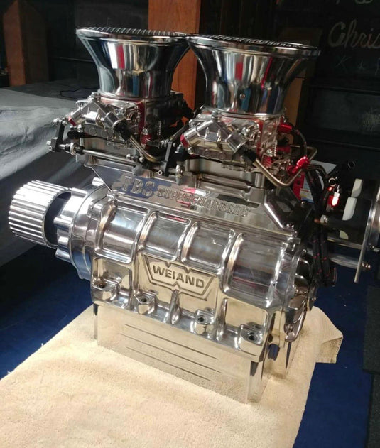Complete Weiand 671 blower setup