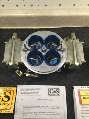 C&S 1100CFM Blow-Through Dominator Carburetor with Steve Morris Pro Series Carb Hat!
