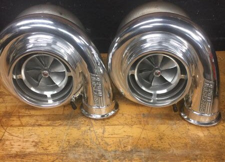 Load image into Gallery viewer, Pair Of Polished Precision GEN2 Pro Mod 94 Turbochargers
