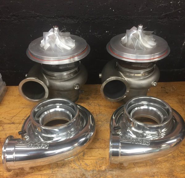 Load image into Gallery viewer, Pair Of Polished Precision GEN2 Pro Mod 94 Turbochargers
