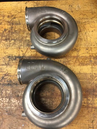 Load image into Gallery viewer, New Pair of TiAL Stainless V-Band Housings (1.15 A/R)
