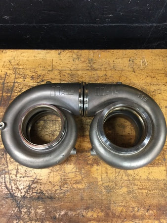 Load image into Gallery viewer, New Pair of TiAL Stainless V-Band Housings (1.15 A/R)
