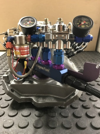Load image into Gallery viewer, High-Performance 18-Degree SBC Nitrous Intake Manifold
